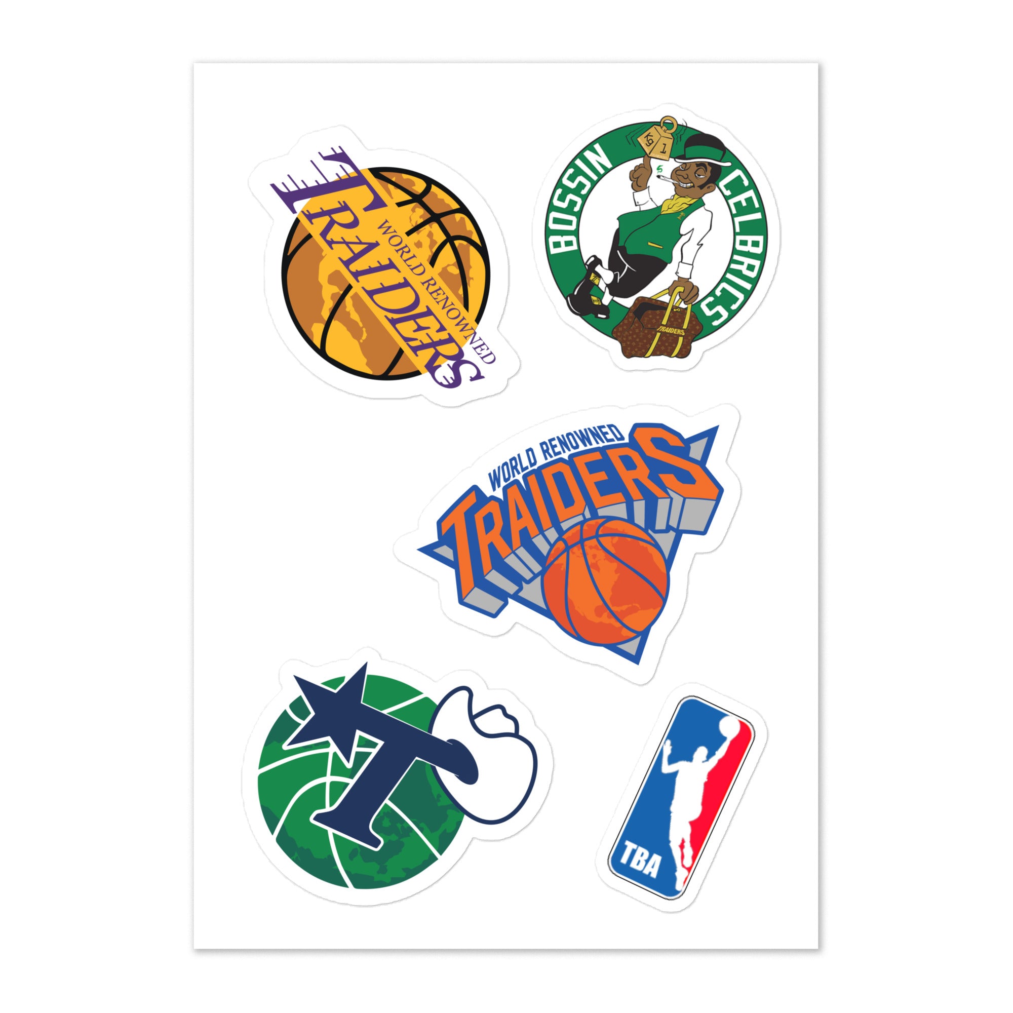 TBA LEAGUE STICKER SHEET